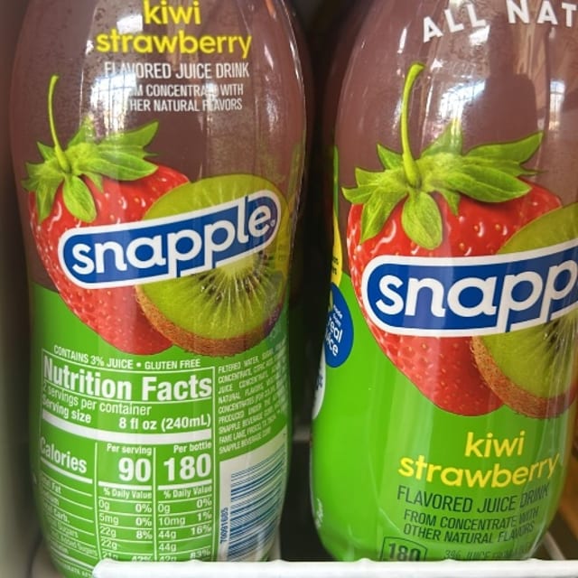 SNAPPLE KIWI STRABERRY.