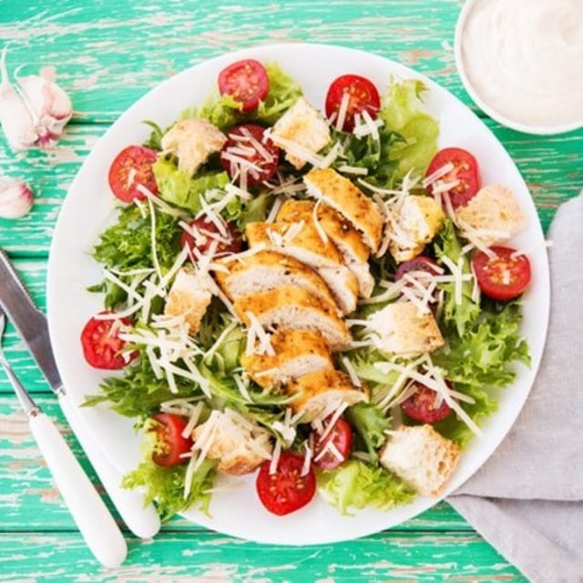 Chicken Caesar Salad.