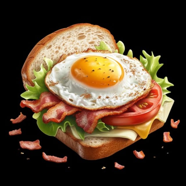 Meat and Cheese sandwich.