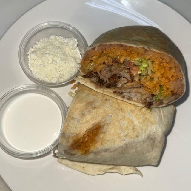 STEAK BURRITO.